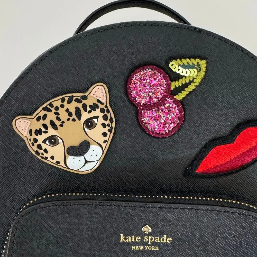 Kate Spade Run Wild Leopard Tomi Backpack with Matching Neda Wallet Ltd Edition